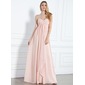 Empire Sweetheart Floor-Length Chiffon Evening Dress With Ruffle (017004359)